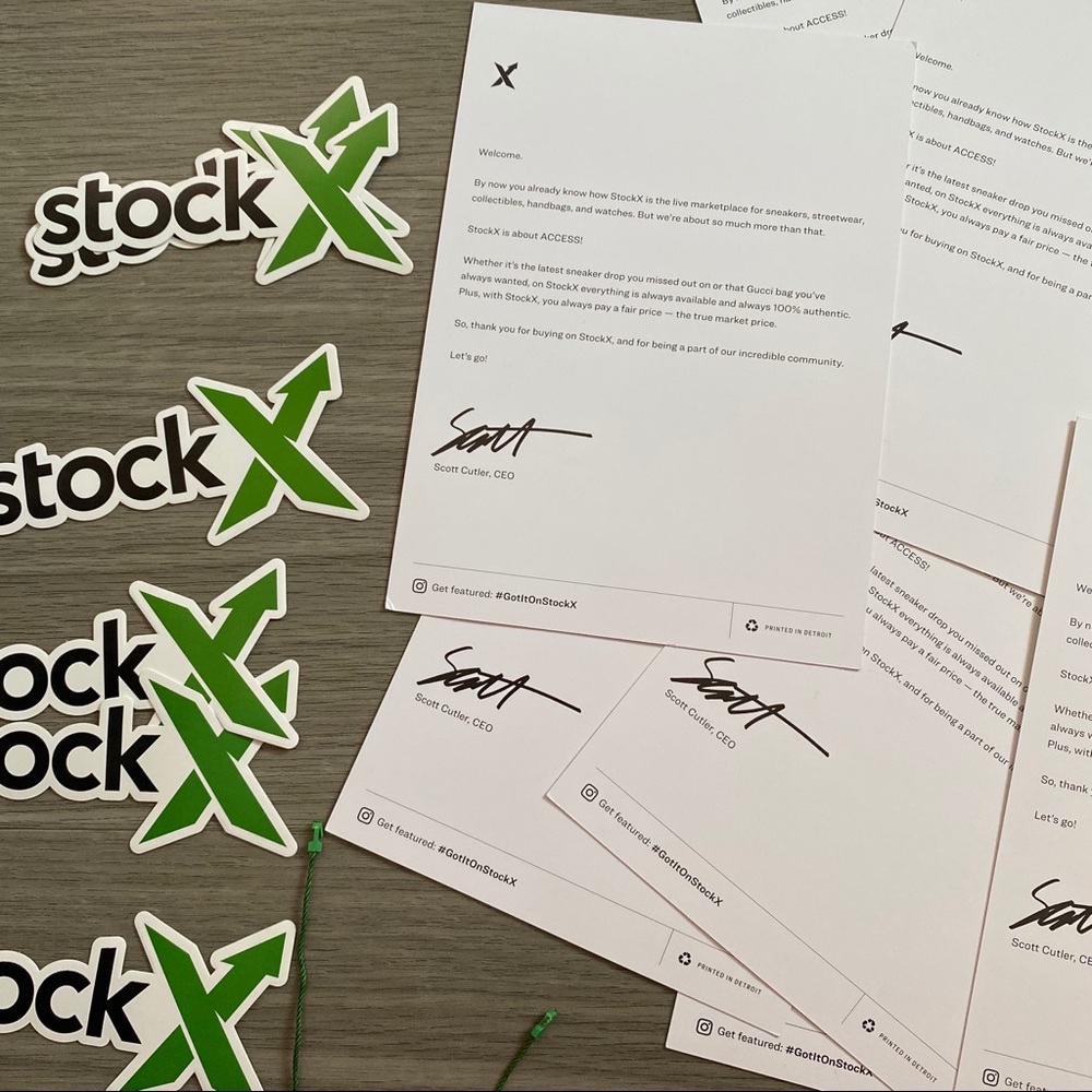 3-pack Authentic Uncut StockX Tag, Sticker, Card - Picture 6 of 11